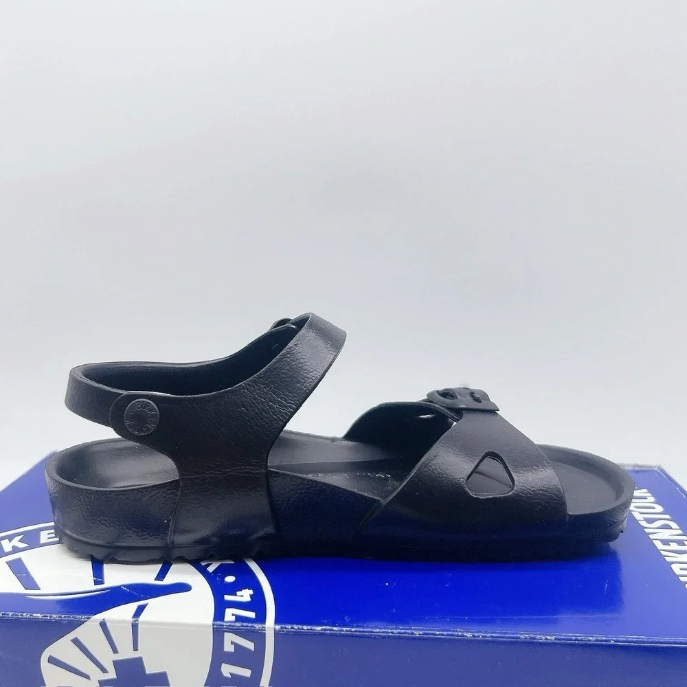 Birkenstock Rio Essential Kids Sandals Shoes Black EVA EU 34 US 3 - 3.5